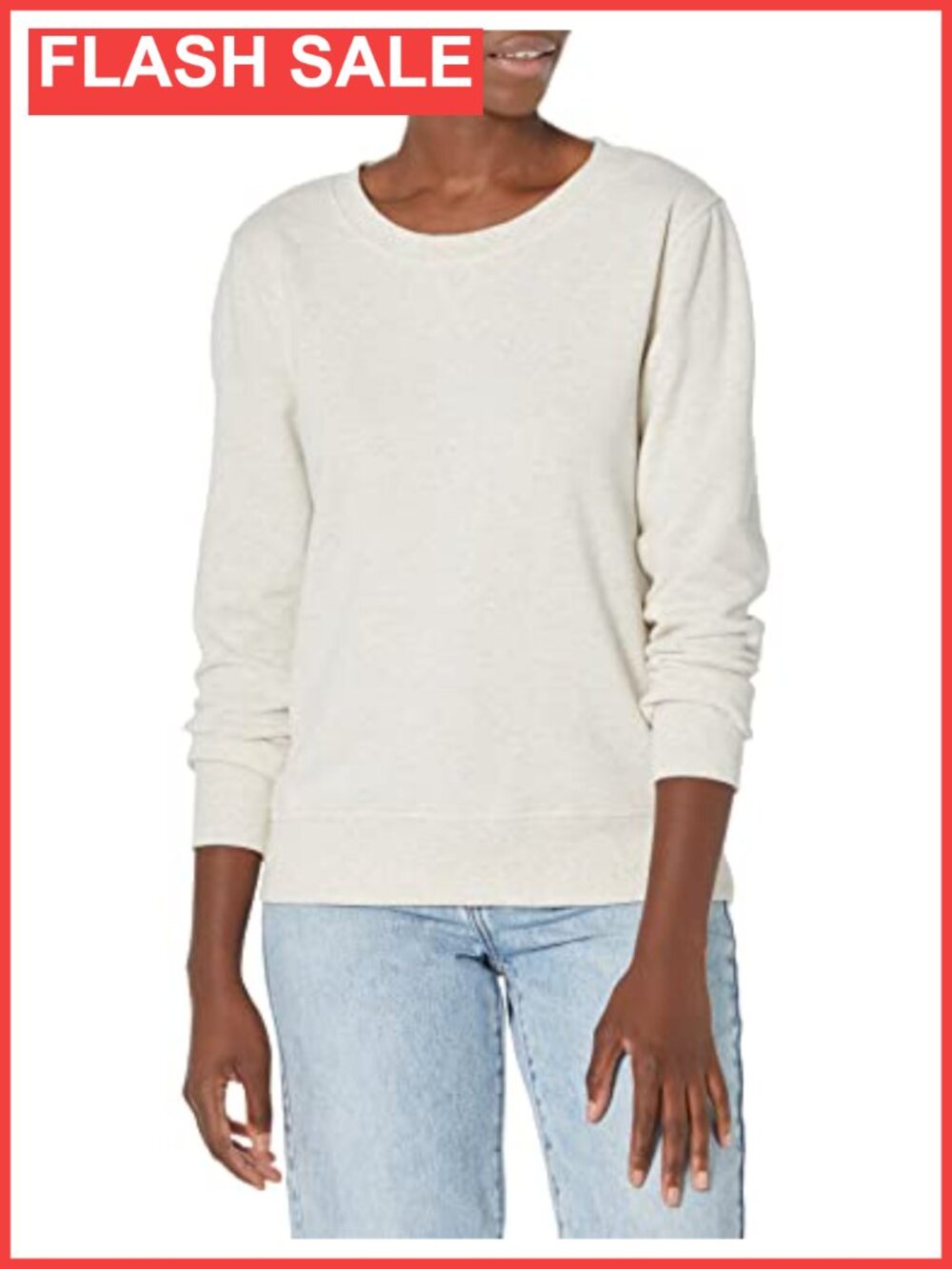 Fleece Crewneck Long Sleeve Pullover Sweatshirt Regular Fit Plus Size